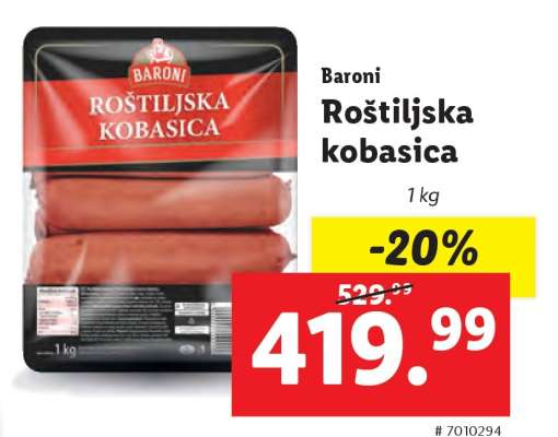 Baroni Roštiljska kobasica