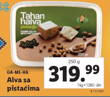 GA-ME-HA Alva sa pistaćima