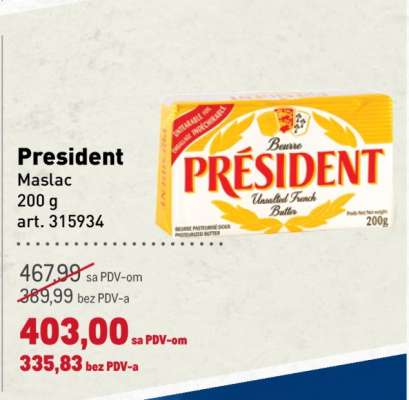 President maslac
