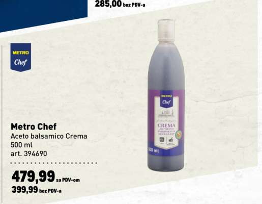 Metro Chef Aceto balsamico Crema