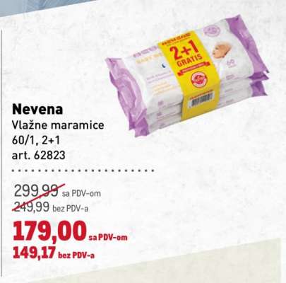 NEVENA vlažne maramice