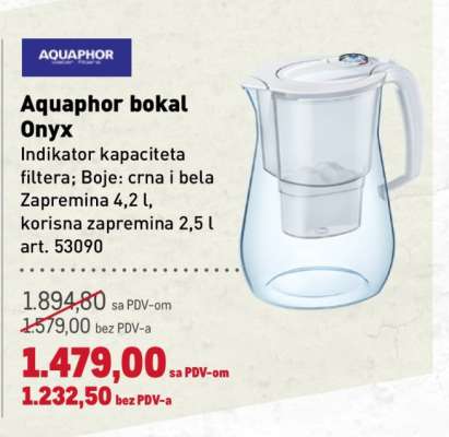 Aquaphor bokal Onyx