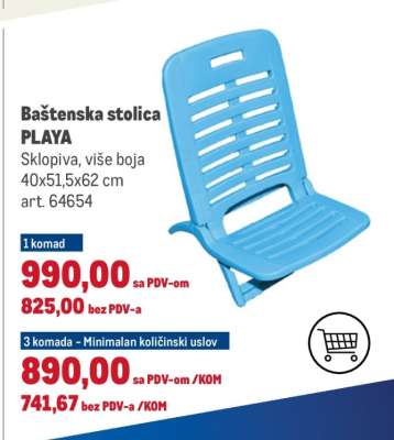 Baštenska stolica PLAYA