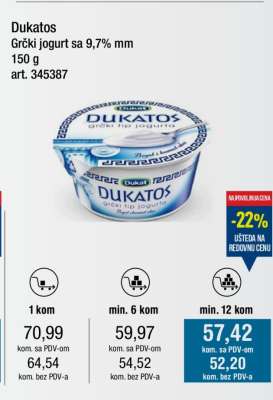 Dukatos Grčki jogurt