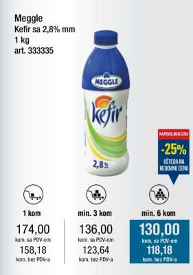 Meggle Kefir sa 2,8% mm