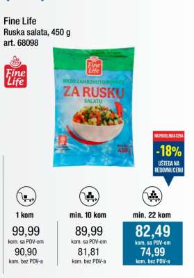 Fine Life Ruska salata, 450 g