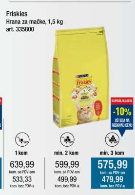 Friskies Hrana za mačke, 1,5 kg