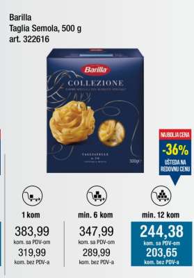Barilla Taglia Semola, 500 g