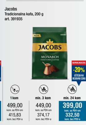 Jacobs tradicionalna kafa 200 g