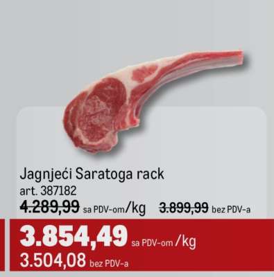 Jagnjeći Saratoga rack