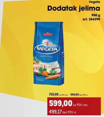 Vegeta Dodatak jelima