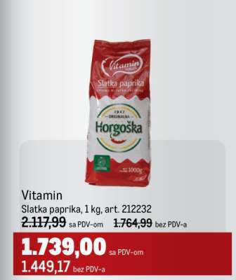 Vitamin Slatka paprika