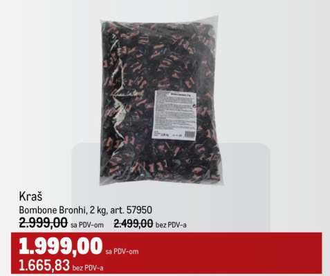 Kraš Bombone Bronhi, 2 kg, art. 57950