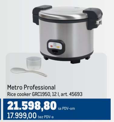 Metro Professional Rice cooker GRC1950