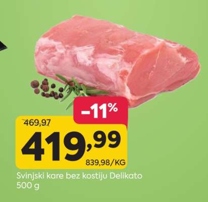 Svinjski kare bez kostiju Delikato