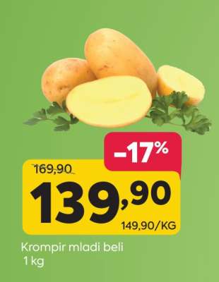 Krompir mladi beli