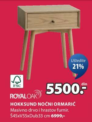 HOKKSUND NOĆNI ORMARIĆ