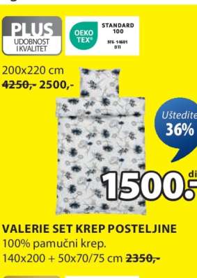 VALERIE SET KREP POSTELJINE