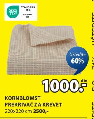 KORNBLOMST Prekrivač za krevet