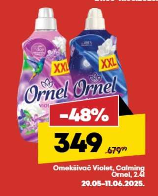 Omekšivač Violet, Calming Ornel, 2.4l