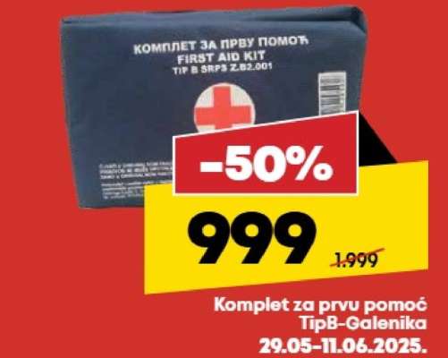 Komplet za prvu pomoć TipB-Galenika