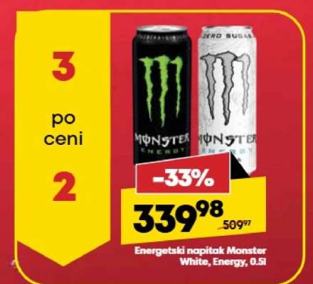 Energetski napitak Monster White, Energy, 0.5l