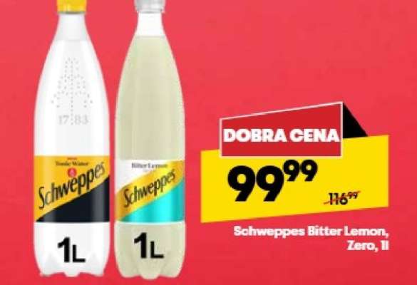 Schweppes Bitter Lemon, Zero, 1l