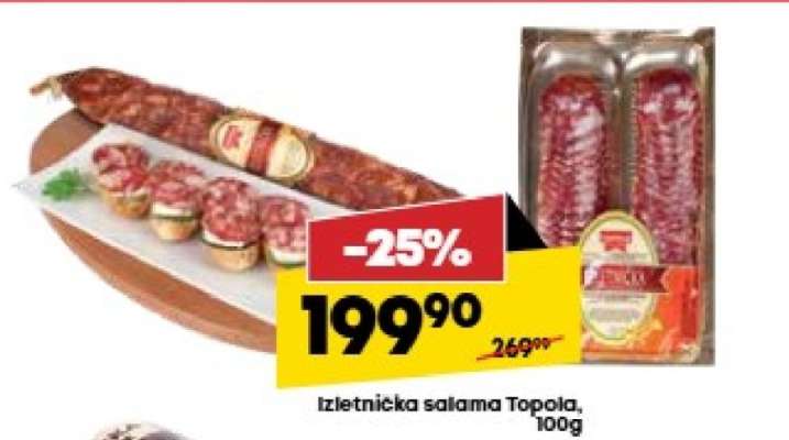 Izletnička salama Topola 100g