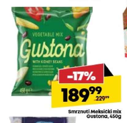 Smrznuti Meksički mix Gustona, 450g