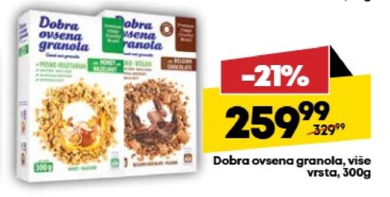 Dobra ovsena granola