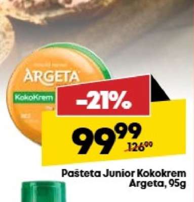 Pašteta Junior Kokokrem Argeta, 95g
