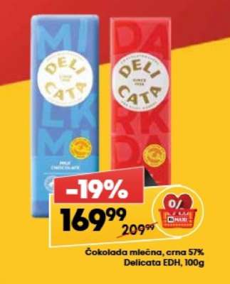 Čokolada mlečna, crna 57%