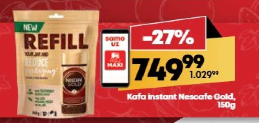 Kafa instant Nescafe Gold 150g