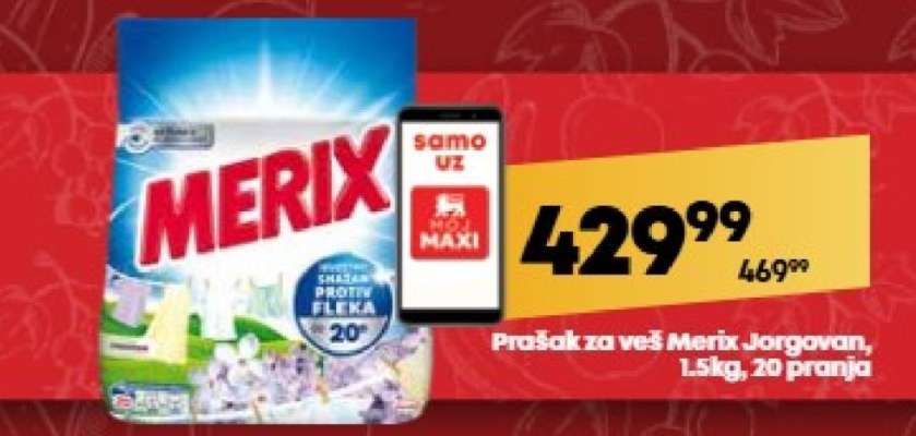 Prašak za veš Merix Jorgovan