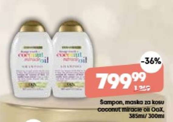 Šampon, maska za kosu coconut miracle oil OGX