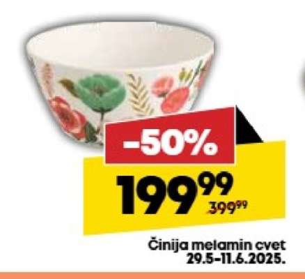 Činija melamin cvet