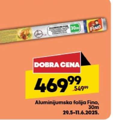 Aluminijumska folija Fino 30m