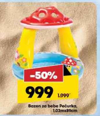 Bazen za bebe Pečurka