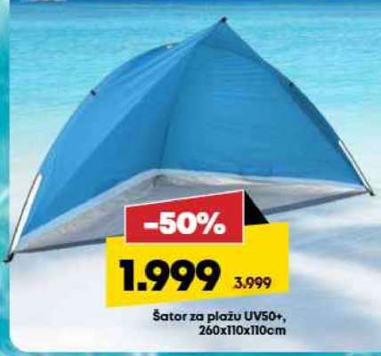 Šator za plažu UV50+