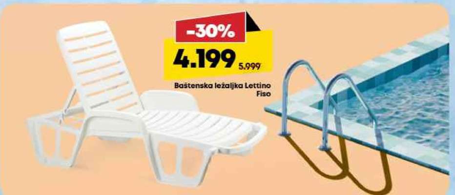 Baštenska ležaljka Lettino Fiso