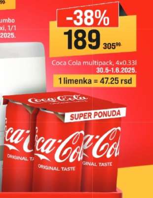 Coca Cola multipack 4x0.33l