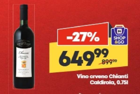 Vino crveno Chianti Caldirola 0.75l