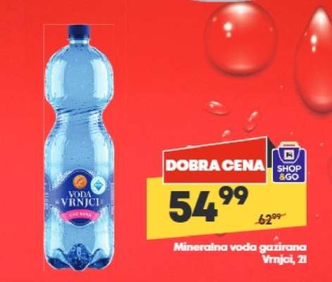 Mineralna voda gazirana Vrnjački, 2l