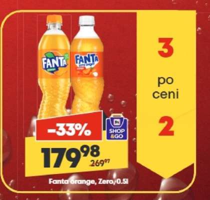 Fanta orange, Zero, 0.5l