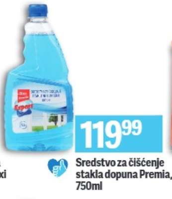 Sredstvo za čišćenje stakla dopuna Premia, 750ml