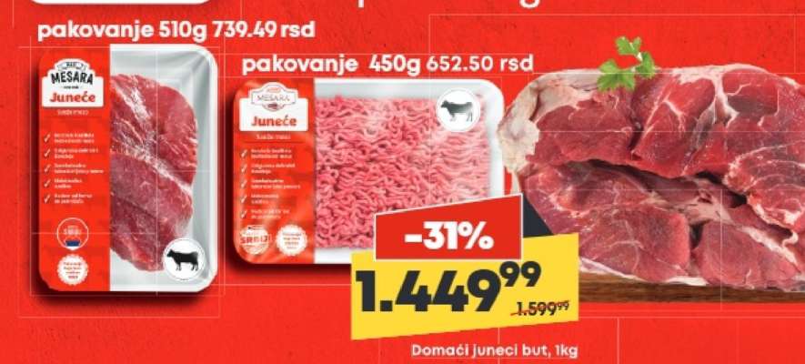 Domácí junečí but, 1kg