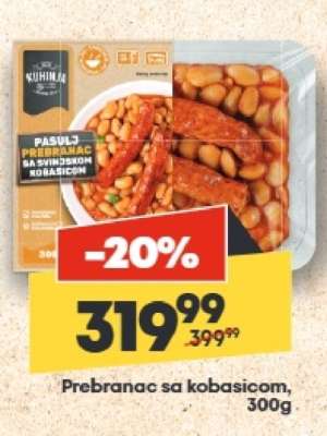 Prebranac sa kobasicom, 300g