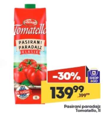 Pasirani paradajz Tomatello, 1l