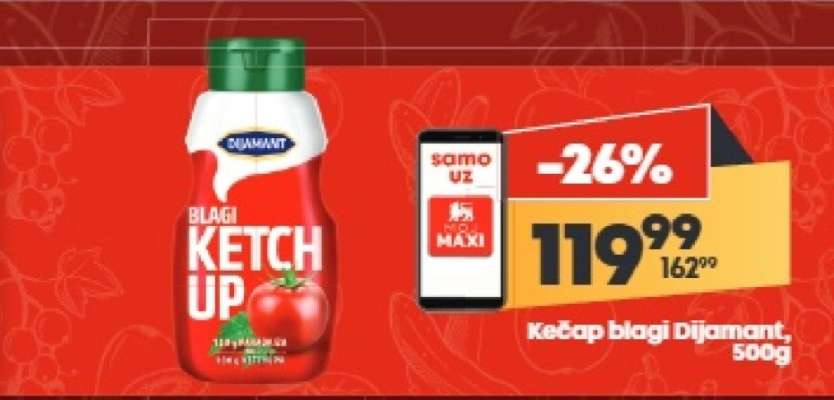 Kečap blagi Dijamant 500g