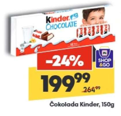 Čokolada Kinder 150g